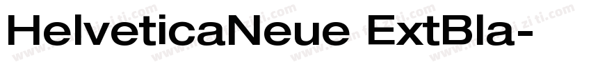 HelveticaNeue ExtBla字体转换